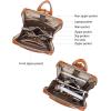 imageBOSTANTEN Leather Laptop Backpack for Women 156 inch Computer Bag Travel Work Daypack Large Size Bag1beigebrown