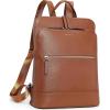 imageBOSTANTEN Leather Laptop Backpack for Women 156 inch Computer Bag Travel Work Daypack Large Size Bag4brown