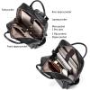 imageBOSTANTEN Leather Laptop Backpack for Women 156 inch Computer Bag Travel Work Daypack Large Size Bag9black