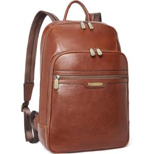 imageBOSTANTEN Leather Backpacks College 156 Laptop Travel Computer Shoulder Backpack For Men Coffeebrown1brown