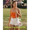 imageBOSTANTEN Clear Bag for Stadium Events Approved Crossbody Purse with Adjustable Strap for Concerts FestivalsBeige