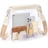 imageBOSTANTEN Clear Bag for Stadium Events Approved Crossbody Purse with Adjustable Strap for Concerts FestivalsBeige