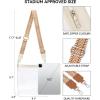 imageBOSTANTEN Clear Bag for Stadium Events Approved Crossbody Purse with Adjustable Strap for Concerts FestivalsBeige