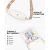 imageBOSTANTEN Clear Bag for Stadium Events Approved Crossbody Purse with Adjustable Strap for Concerts FestivalsBeige