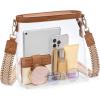 imageBOSTANTEN Clear Bag for Stadium Events Approved Crossbody Purse with Adjustable Strap for Concerts FestivalsBrown
