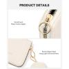imageBOSTANTEN Credit Card Holder RFID Leather Small Wallets Woman Accordion Zipper Card Wallet BeigeBeige