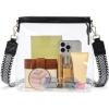 imageBOSTANTEN Clear Bag for Stadium Events Approved Crossbody Purse with Adjustable Strap for Concerts FestivalsBlack