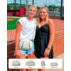 imageBOSTANTEN Baseball Crossbody Purses for Sport Mom Small Shoulder Bag Vegan Leather Women Handbags for EventsA01beige With Red