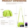 imageBOSTANTEN Baseball Crossbody Purses for Sport Mom Small Shoulder Bag Vegan Leather Women Handbags for EventsPuyellow