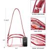 imageBOSTANTEN Baseball Crossbody Purses for Sport Mom Small Shoulder Bag Vegan Leather Women Handbags for EventsRed