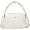 imageBOSTANTEN Crossbody Bags for Women Vegan Leather Designer Shoulder Purses Trendy Small Handbags with Paracord StrapWhitebeige