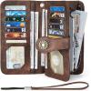 imageBOSTANTEN Leather Wallet for Women RFID Blocking Zip Around Credit Cards Holder Phone Clutch11coffeerg