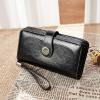 imageBOSTANTEN Leather Wallet for Women RFID Blocking Zip Around Credit Cards Holder Phone Clutch1ABlack