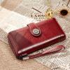 imageBOSTANTEN Leather Wallet for Women RFID Blocking Zip Around Credit Cards Holder Phone Clutch1ARed