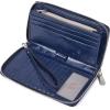 imageBOSTANTEN Leather Wallet for Women RFID Blocking Zip Around Credit Cards Holder Phone ClutchBNavy Blue