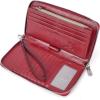 imageBOSTANTEN Leather Wallet for Women RFID Blocking Zip Around Credit Cards Holder Phone ClutchBRed