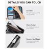 imageBOSTANTEN Leather Wallet for Women RFID Blocking Zip Around Credit Cards Holder Phone ClutchBblack