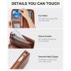imageBOSTANTEN Leather Wallet for Women RFID Blocking Zip Around Credit Cards Holder Phone ClutchBbrown