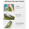 imageBOSTANTEN Leather Wallet for Women RFID Blocking Zip Around Credit Cards Holder Phone ClutchBgreen