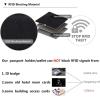 imageBOSTANTEN Leather Wallet for Women RFID Blocking Zip Around Credit Cards Holder Phone ClutchCblack Pebbled