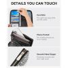 imageBOSTANTEN Leather Wallet for Women RFID Blocking Zip Around Credit Cards Holder Phone ClutchEblack Leopard