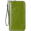 imageBOSTANTEN Leather Wallet for Women RFID Blocking Zip Around Credit Cards Holder Phone ClutchBgreen