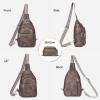 imageBOSTANTEN 7L Sling Bag For Women CrossBody Bags Large Cross Body Purse Vegan Leather Sling Backpack for Travel EssentialsCoffee