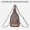 imageBOSTANTEN 7L Sling Bag For Women CrossBody Bags Large Cross Body Purse Vegan Leather Sling Backpack for Travel EssentialsCoffee