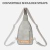 imageBOSTANTEN 7L Sling Bag For Women CrossBody Bags Large Cross Body Purse Vegan Leather Sling Backpack for Travel EssentialsTwilight Grey