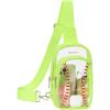 imageBOSTANTEN Sling Bag Quilted Crossbody Bags for Women Cross Body Purse Leather Fanny Pack with Adjustable Guitar StrapByellow