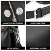 imageBOSTANTEN Satchel Purses for Women Trendy Top Handle Handbags Vegan Leather Designer Shoulder Bag with Adjustable StrapBblack