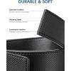 imageBOSTANTEN Mens Belt Ratchet Belts for Men Leather Dress Casual with Adjustable Buckle Cut for Fit007black  Twill