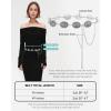 imageBOSTANTEN Western Metal Waist Chain Belt for Women Cowgirl Boho Turquoise Belts for Dress Jeans Country Concert Outfit001disc Vintage Silver
