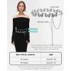 imageBOSTANTEN Western Metal Waist Chain Belt for Women Cowgirl Boho Turquoise Belts for Dress Jeans Country Concert Outfit002butterfly Vintage Silver