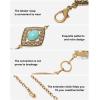 imageBOSTANTEN Western Metal Waist Chain Belt for Women Cowgirl Boho Turquoise Belts for Dress Jeans Country Concert Outfit003diamond Vintage Goldr