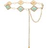 imageBOSTANTEN Western Metal Waist Chain Belt for Women Cowgirl Boho Turquoise Belts for Dress Jeans Country Concert Outfit003diamond Vintage Goldr