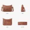 imageBOSTANTEN Crossbody Purses for Women Vegan Leather Shoulder Handbags Hobo Bag with Detachable Strap for Daily Travel ampamp WorkBrown
