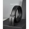 imageBOSTANTEN Mens Belt Leather Ratchet Belt For Men Dress and Casual with Adjustable Buckle Trim to Fit022  Black