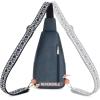imageBOSTANTEN Sling Bag for Women Leather Crossbody Bag Vintage Cross Body Purse for Travel with Guitar Strap Bohemian StyleBlue