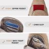 imageBOSTANTEN Sling Bag for Women Leather Crossbody Bag Vintage Cross Body Purse for Travel with Guitar Strap Bohemian StyleLight Brown