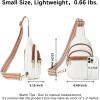 imageBOSTANTEN Small Sling Bag for Women Leather Crossbody Bags Fanny Pack Chest Bag for TravelABeige