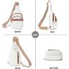 imageBOSTANTEN Small Sling Bag for Women Leather Crossbody Bags Fanny Pack Chest Bag for TravelABeige