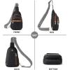 imageBOSTANTEN Small Sling Bag for Women Leather Crossbody Bags Fanny Pack Chest Bag for TravelABlack