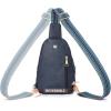 imageBOSTANTEN Small Sling Bag for Women Leather Crossbody Bags Fanny Pack Chest Bag for TravelABlue
