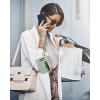 imageBOSTANTEN Small Wallet For Women RFID Leather Credit Card Holder Slim Wristlet Keychain Wallet With Zipper Pocket Mint Green CheckeredALight Green