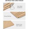 imageBOSTANTEN Small Wallet For Women RFID Leather Credit Card Holder Slim Wristlet Keychain Wallet With Zipper Pocket Mint Green CheckeredQKhaki