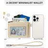 imageBOSTANTEN Small Wallet For Women RFID Leather Credit Card Holder Slim Wristlet Keychain Wallet With Zipper Pocket Mint Green CheckeredRBeigeApricot