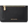 imageBOSTANTEN Small Wallet For Women RFID Leather Credit Card Holder Slim Wristlet Keychain Wallet With Zipper Pocket Mint Green CheckeredTBlack