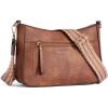 imageBOSTANTEN Crossbody Purses for Women Vegan Leather Shoulder Handbags Hobo Bag with Detachable Strap for Daily Travel ampamp WorkBrown
