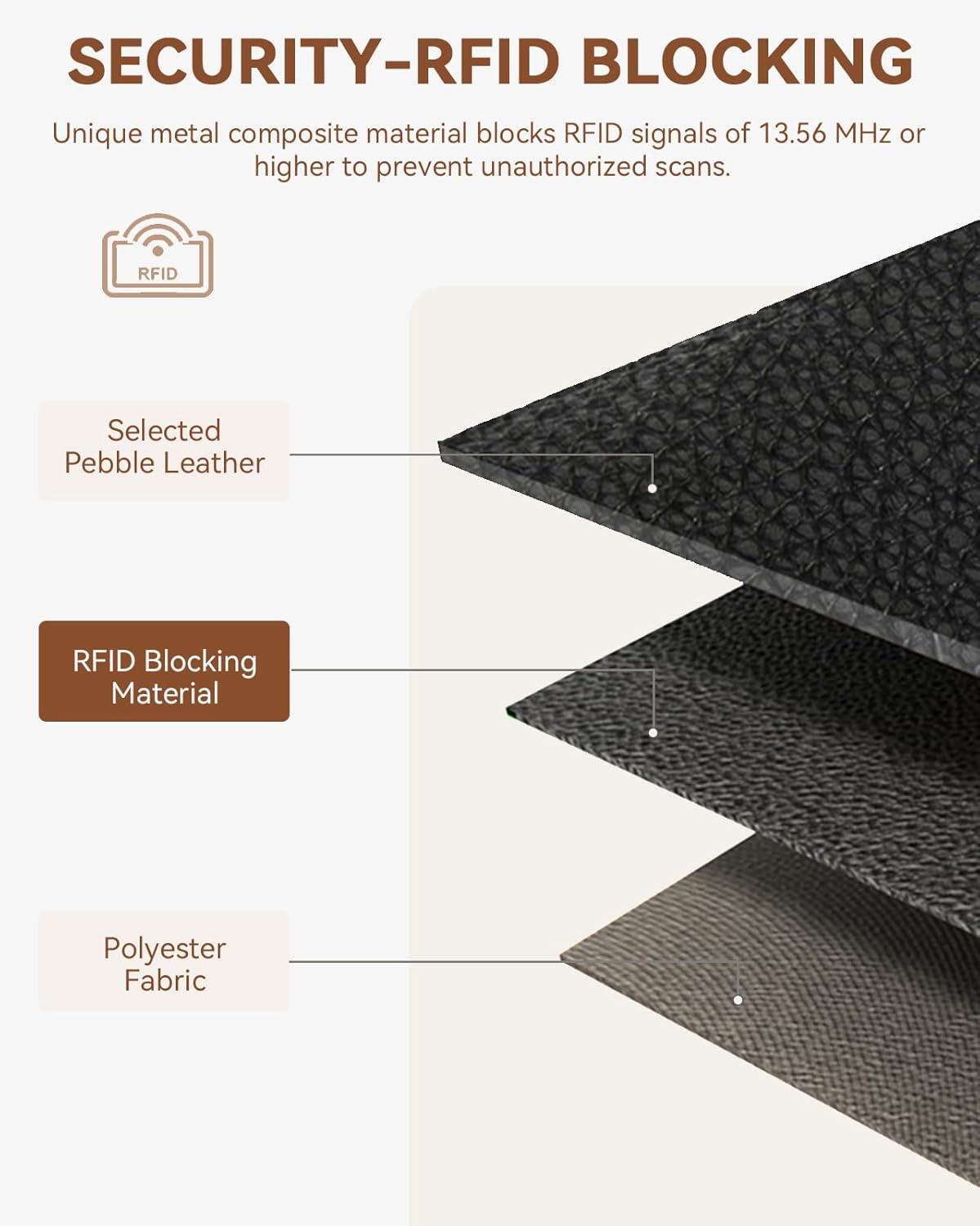 imageBOSTANTEN Slim Wallet for Women Small RFID Blocking Credit Card Holder Leather Bifold Wallets with Zipper Coin Pocket Black and White CheckeredBlack